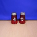 600020SIL-RED - 2PC. SALT-PEPPER SHAKER RED(SIL.)